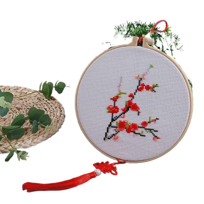 DIY Printed Cross-Stitch Kit for Beginner Children - Simple Thread Embroidery Material