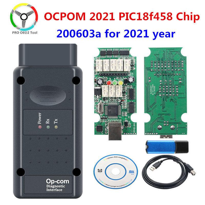 

2021 OPCOM 200603a V1.95 прошивка дляOp OPCOM 2021 з чіпом PIC18f45 Діагностичний інструмент OBDII OPCOM v1.95 v1.99 v1.70 Opcom 2021 Opcom