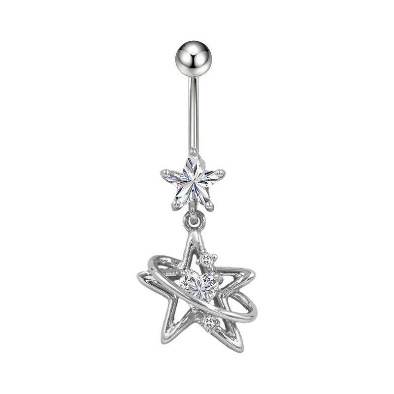 Gaibei Trendy Star Bow Navel Ring for Girls