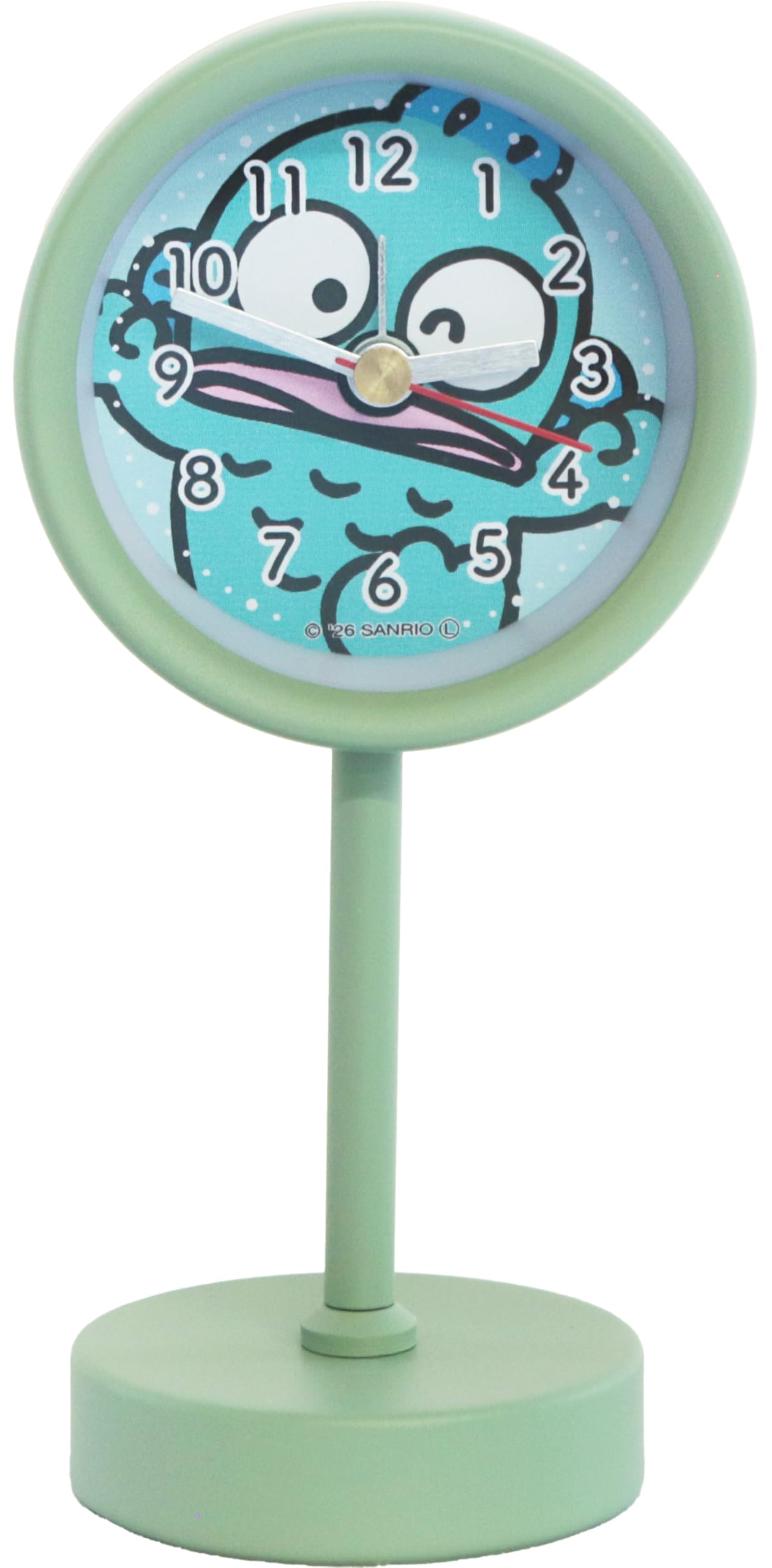 Fieldwork Analog Desk Clock Hangyodon Stand Clock Y Small Alarm Green GR [Sanrio Characters] SNR011-7 зелёный