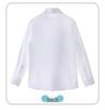 Girls' Long-Sleeve White Lace Shirt for Kids, 2023 - Pure Cotton School Uniform Blouse