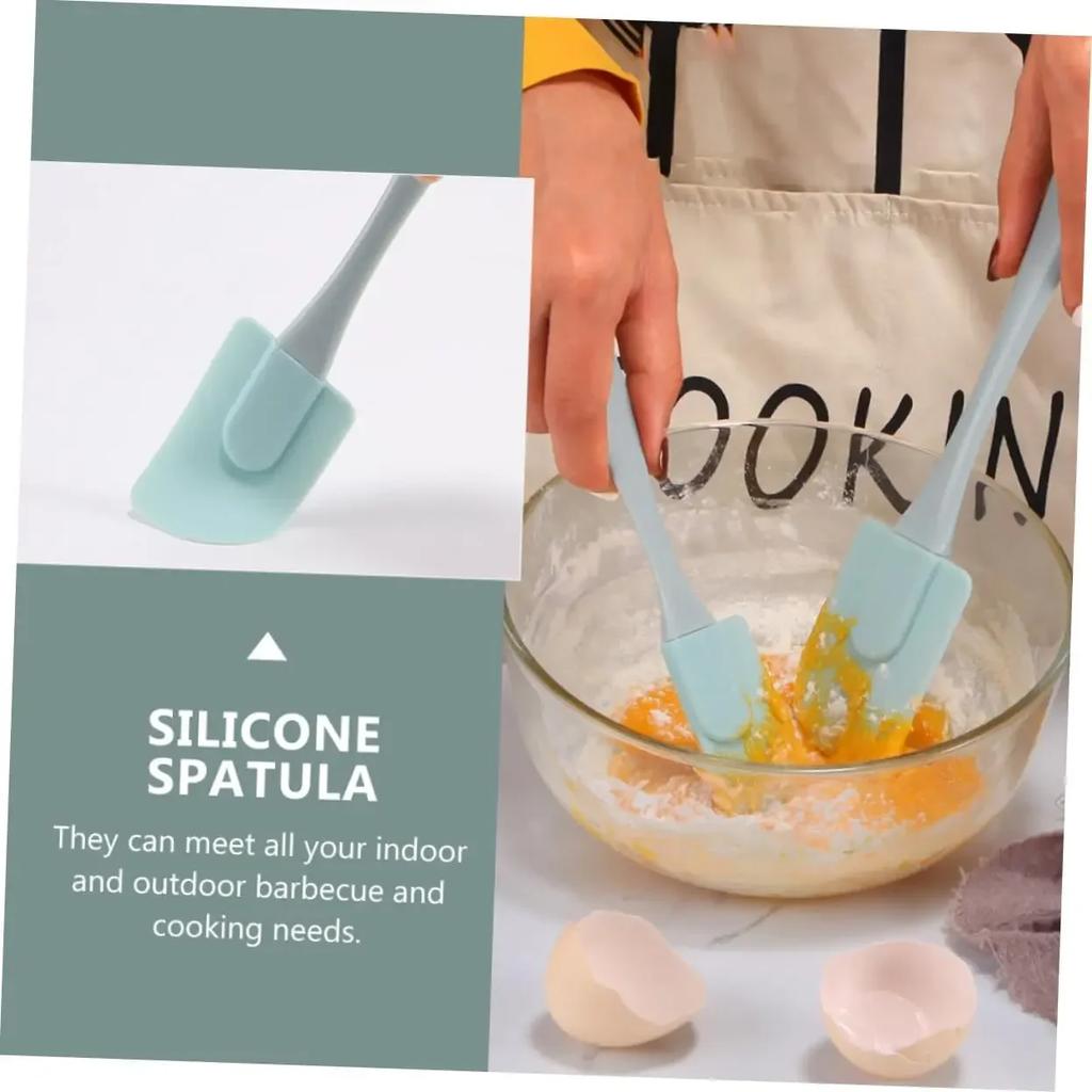 Silicone Spatula Cream Decor Baking Tool Cake Cutter Making Tools Spatulas For Kitchen Use Bread Scraper Handled Baking Scraper