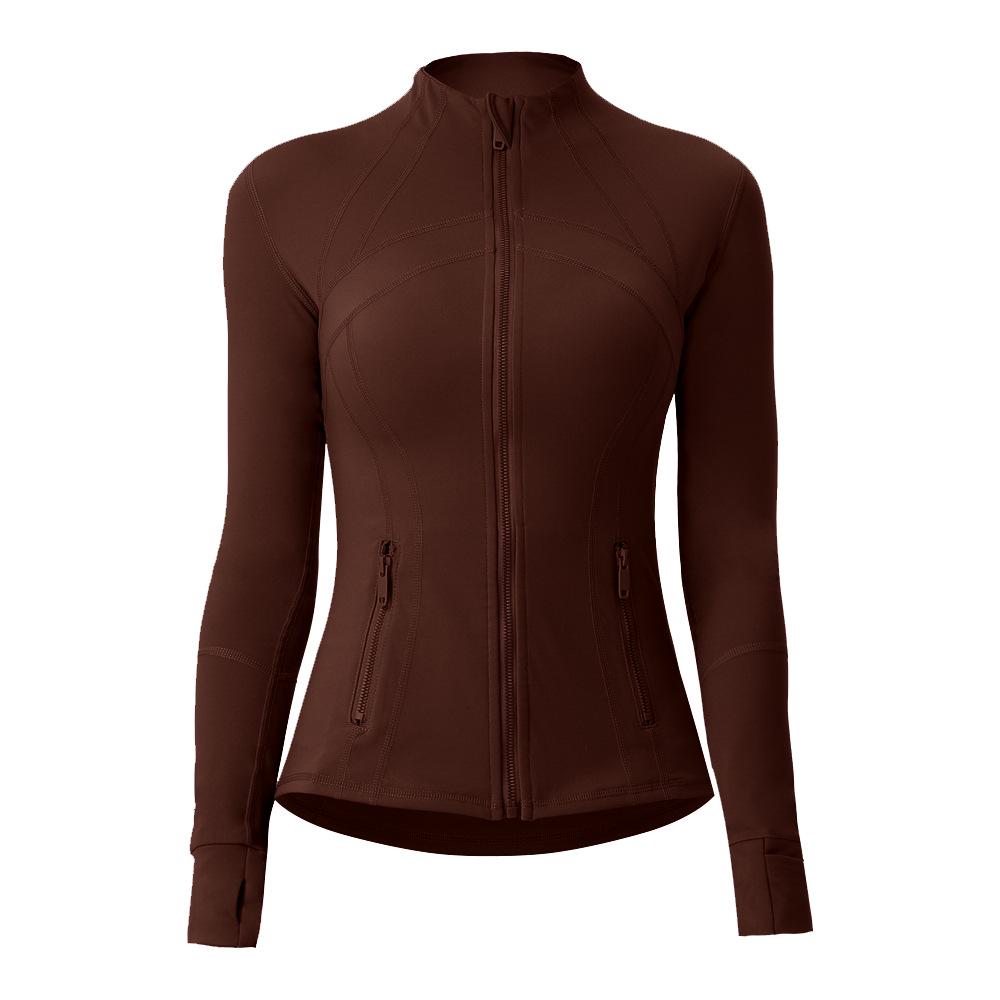 Women's Slim-Fit Double-Sided Brushed Yoga Jacket