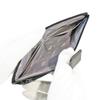 [Inden-ya] Inden Long Wallet, Large, Thin, Deerskin, Black with Black Lacquer, Floral Arabesque Pattern, 2107-01-041