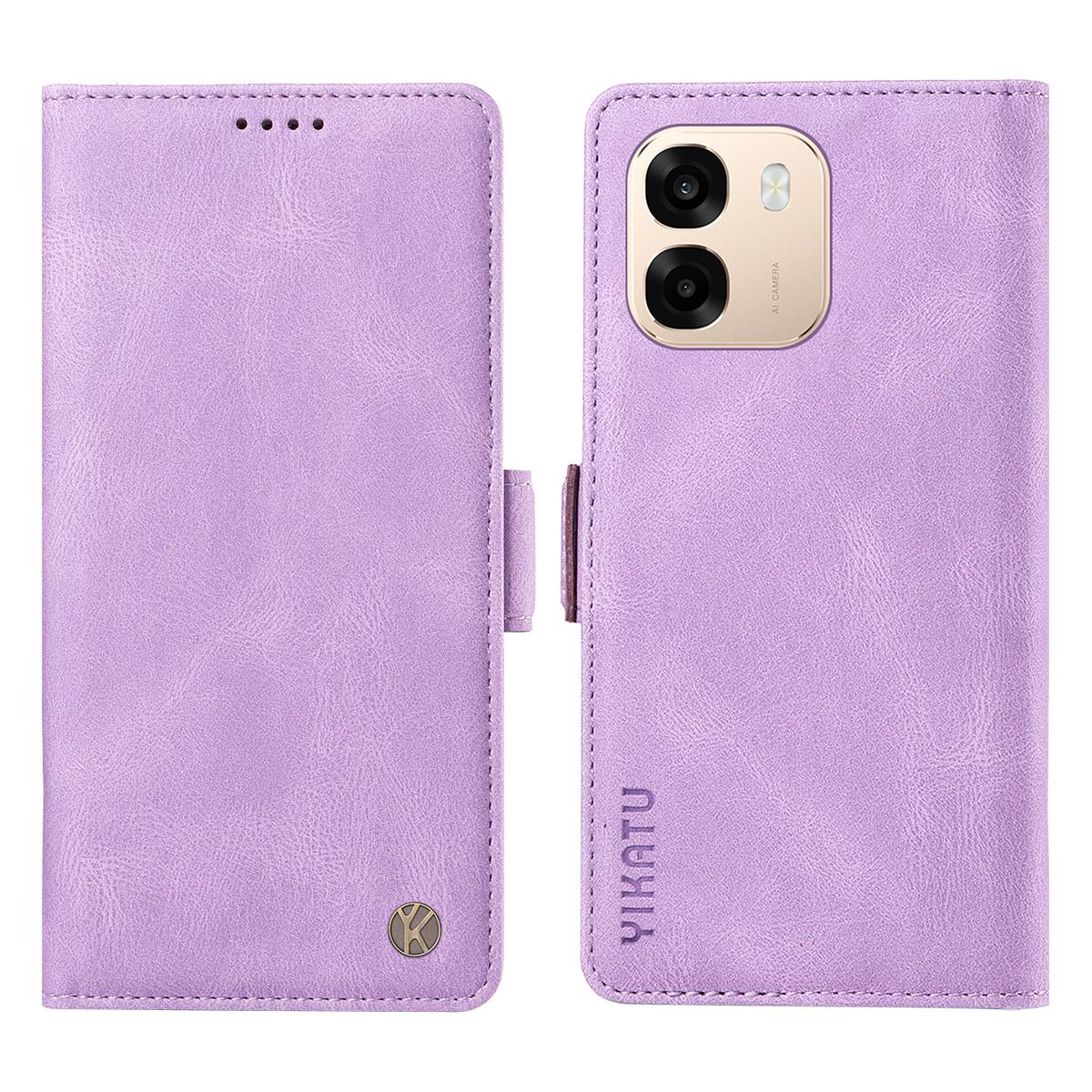 

Для Oppo A6 5G/Oppo A6x 5G Шкіряний чохол YIKATU YK-005 З відчуттям шкіри Гаманець Чохол для телефону