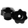 ABUL-30 Pieces Black Star Grip Knobs, Female Thread Diameter 8Mm, Head Diameter 40Mm