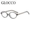 Oval Shape Women'S Reading Glasses Frame Luxury Brand Vintage Retro Leopard Eyeglasses Men Anti Blue Light Presbyopia Eyewear
