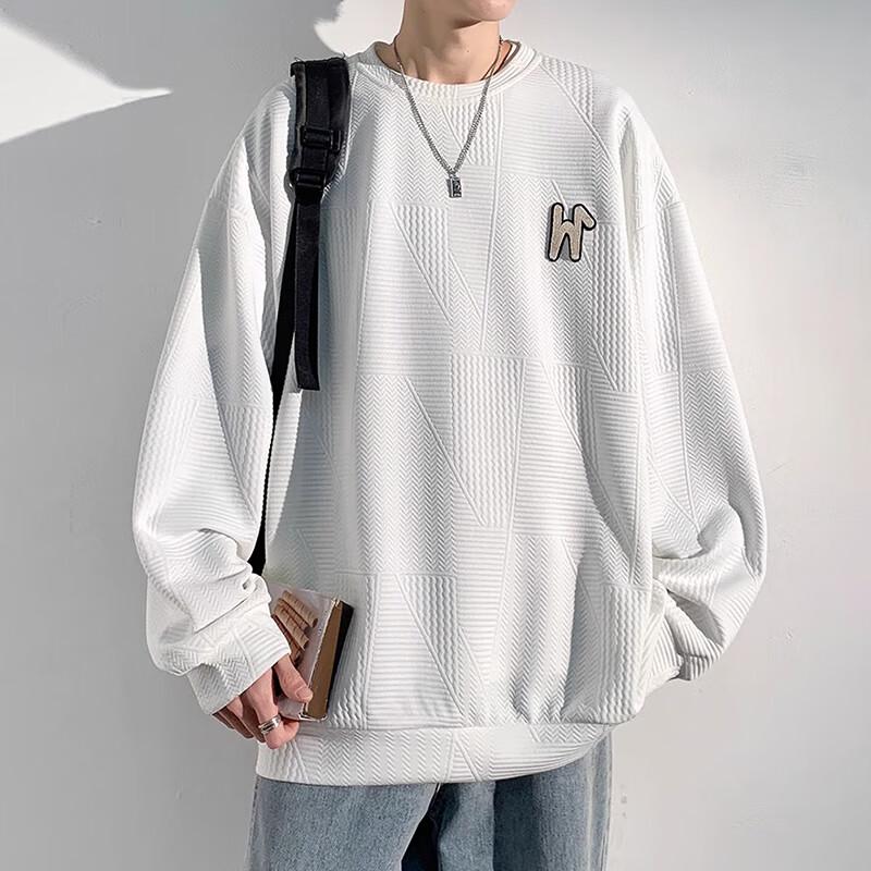 Wassup Sohot Men's Textured Pullover Sweatshirt