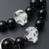Buddhist Altar Shop Takita Shoten Buddhist Prayer Beads, Jodo Sect, Formal Prayer Beads for Men, Black Onyx with Dragon Carvings and Genuine Crystal,