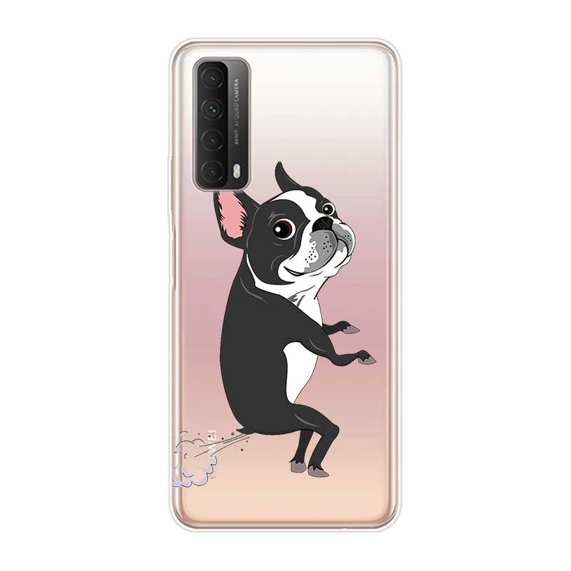 Cute Brindle Frenchie Puppy For Huawei Y9S Y6S Y8S Y9A Y7A Y8P Y7P Y5P Y6P Y7 Y6 Y5 Pro Prime 2020 2019 Soft Phone Case