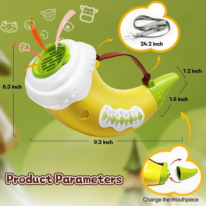 Hračky pro volání zvířat, Lovecká hračka se 2 režimy 30 zvuky, 5 úrovní světel, Hra na venkovní objevování s hračkami měniče hlasu s klaksonem pro chlapce a dívky