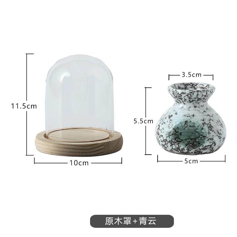 Chinese Ceramic Toothpick Jar Retro Toothpick Tube with Cover Creative Floss Cotton Swab Box Storage Box Set Home Decoration