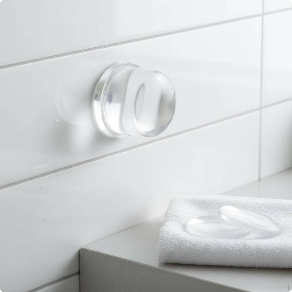 3 Pieces Door Handle Wall Protector AntiCollision Knob Easy to Install Clear Set