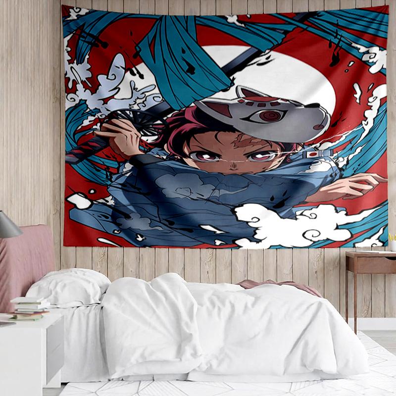 1PC Vibrant Anime Characters K-pop music group Tapestry Accessories for Bedroom,Livingroom, dormitory Room Wall Decor Fan Birthday Gifts