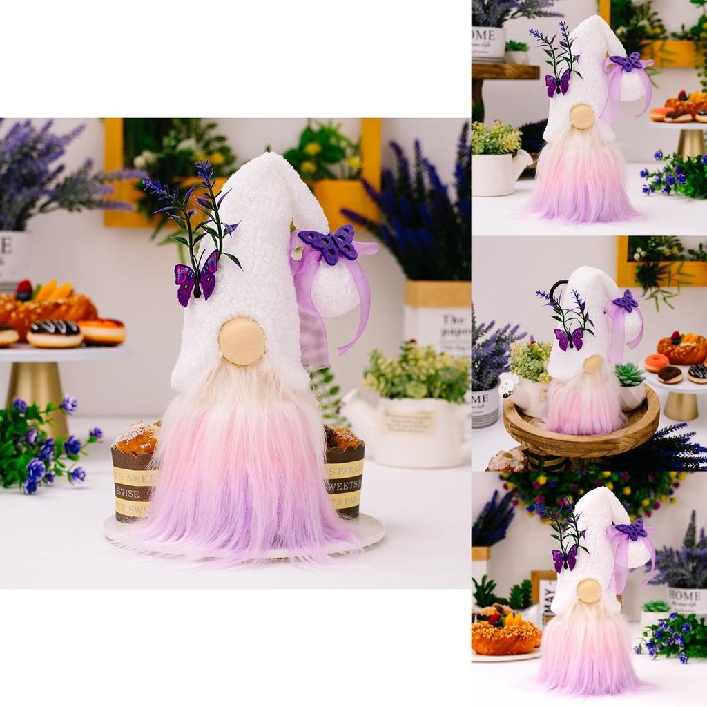 Butterfly Elegant Lavender Plush Doll For Mothers Day Unique Decorative Accent Piece