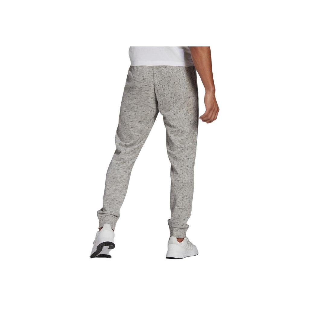 Adidas Solid Color Small Logo Patch Elastic Waist Drawstring Sports Pants Men Bottoms Gray GK8975