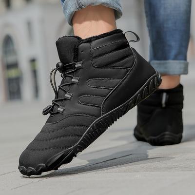 Autumn and Winter High-top Thickened Velvet Cotton Shoes Outdoor Hiking Shoes Hiking Shoes Men's and Women's Non-slip Sports Cycling Shoes Wide-headed