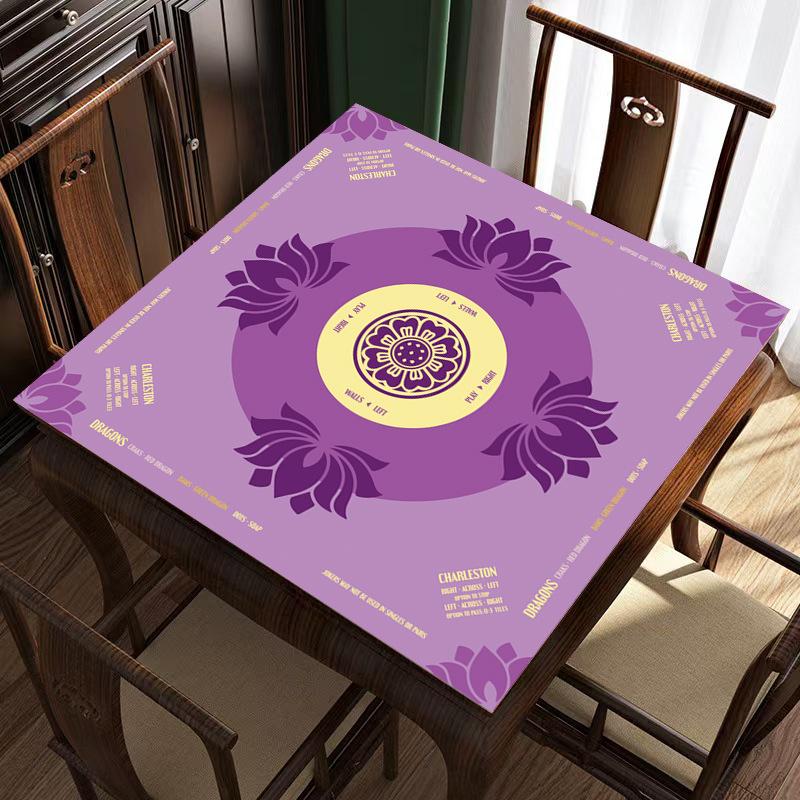 Natural Rubber Extra-Large Mahjong Table Mat Wear-Resistant Durable Non-Slip with Customizable Designs