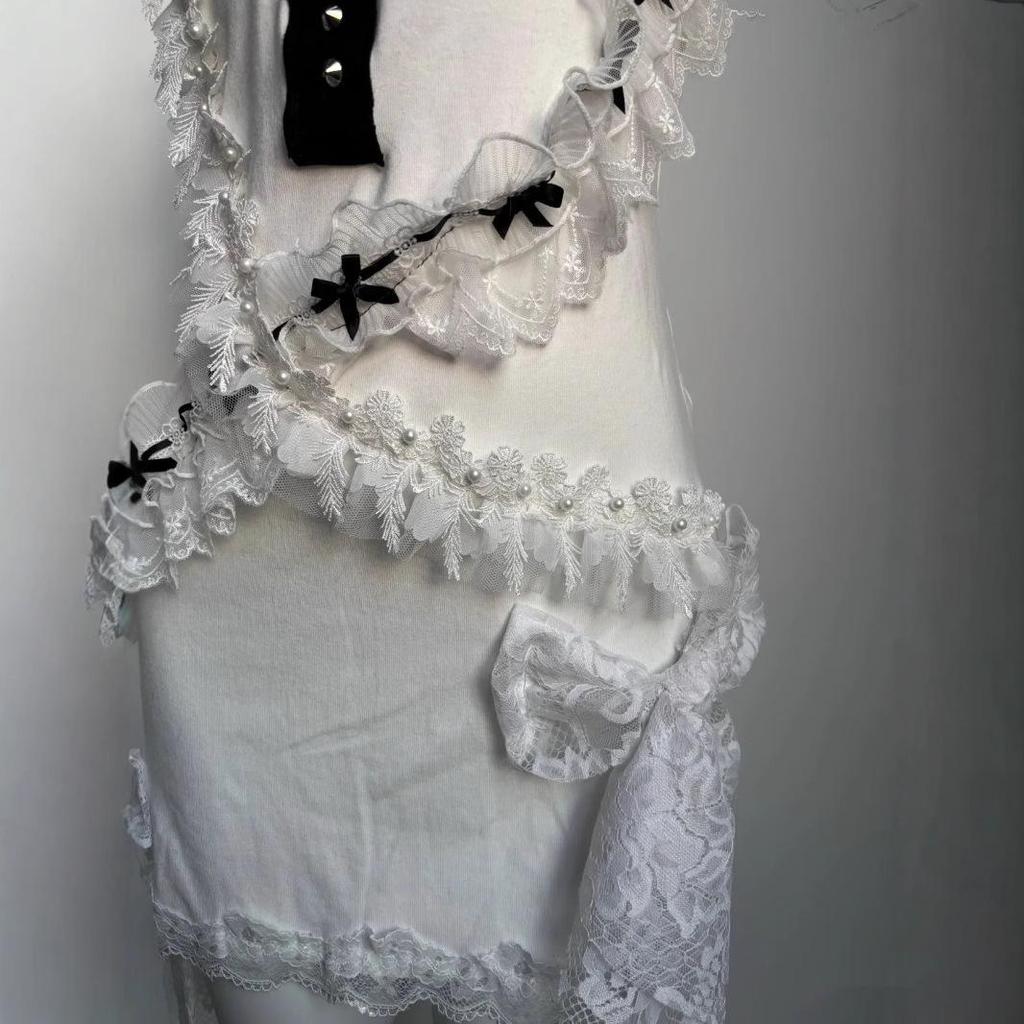 Amerikanisches Heißes Mädchen Sonnenuntergang Leopardenmuster Schnür-Camisole-Kleid