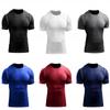 T-shirt de course pour homme Fitness Outdoor Collants Hauts à manches courtes de sport Séchage rapide Chemises M L XL XXL 3XL 4XL
