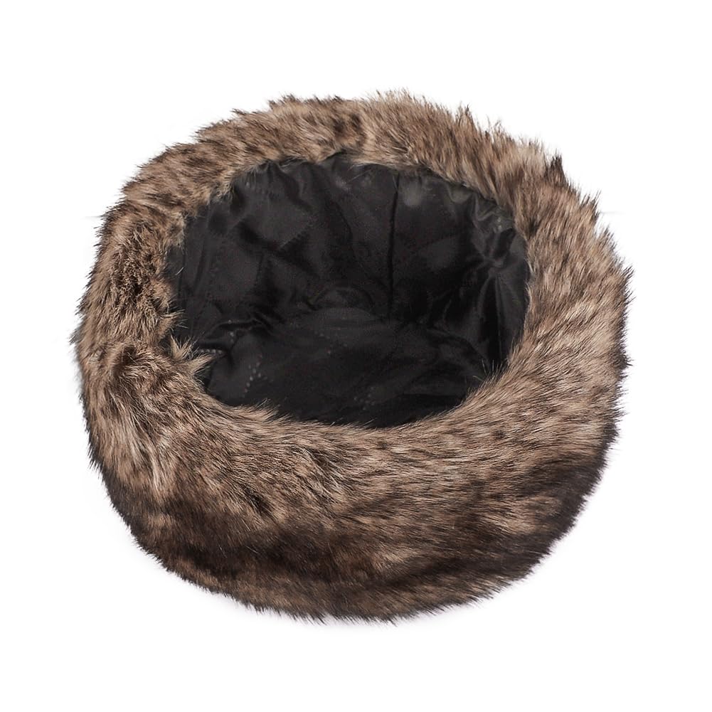 Winter Russian Winter Hat for Men and Fluffy Fur Suitable for Small Warm Respect for the Aged Brown Hat, Women, Hat, Warm, Thick, Stylish, Seniors,