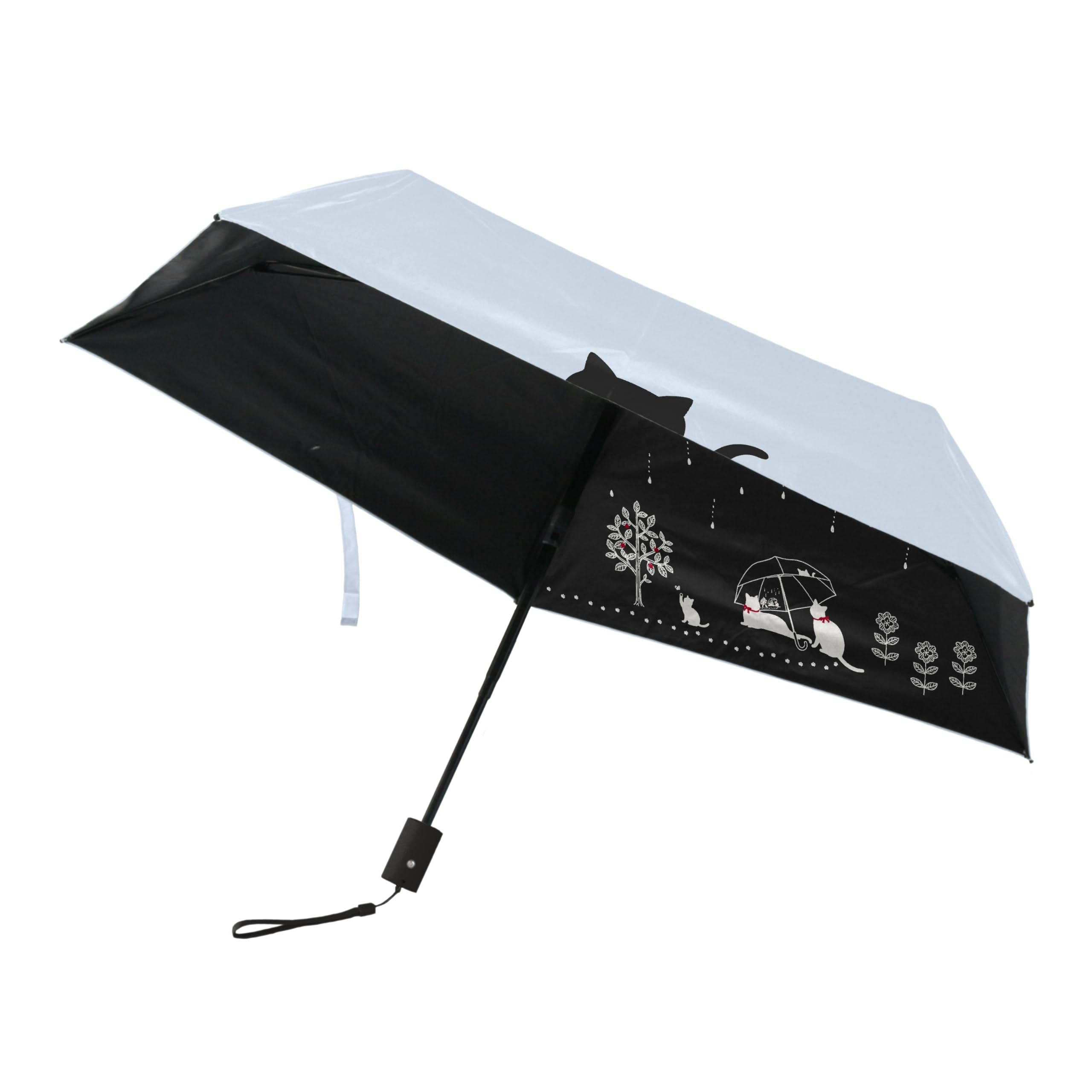 

SEIDO Складной зонт от солнца и автоматический УФ Полный Стильный 5 спиц Женский Дождь, Открытие/закрытие одним касанием, Легкий, Компактный, Защита, Затемнение, белый