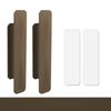 2pcs Non-punching Self-adhesive Handle Drawer Cabinet Handle Window Balcony Sliding Door Handle