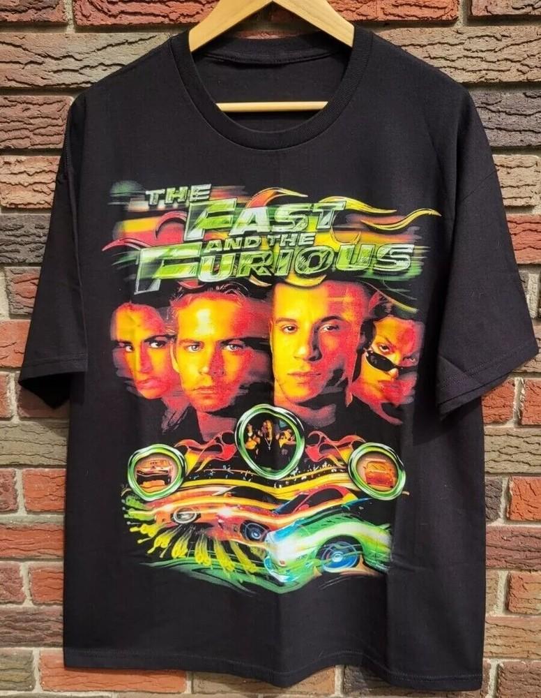 

Fast And Furious Movie Black Short Sleeve Cotton Tshirt Unisex For Men Women Unisex T-Shirt XL
