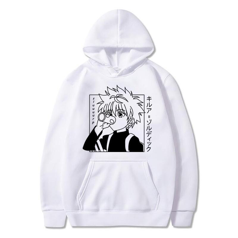 Hunter X Hunter Hoodies Anime Unisexga HxH Killua Print Streetwear Unisex Women Casual Fashion Oversized Sweatshirts Hoodie Tracksuits