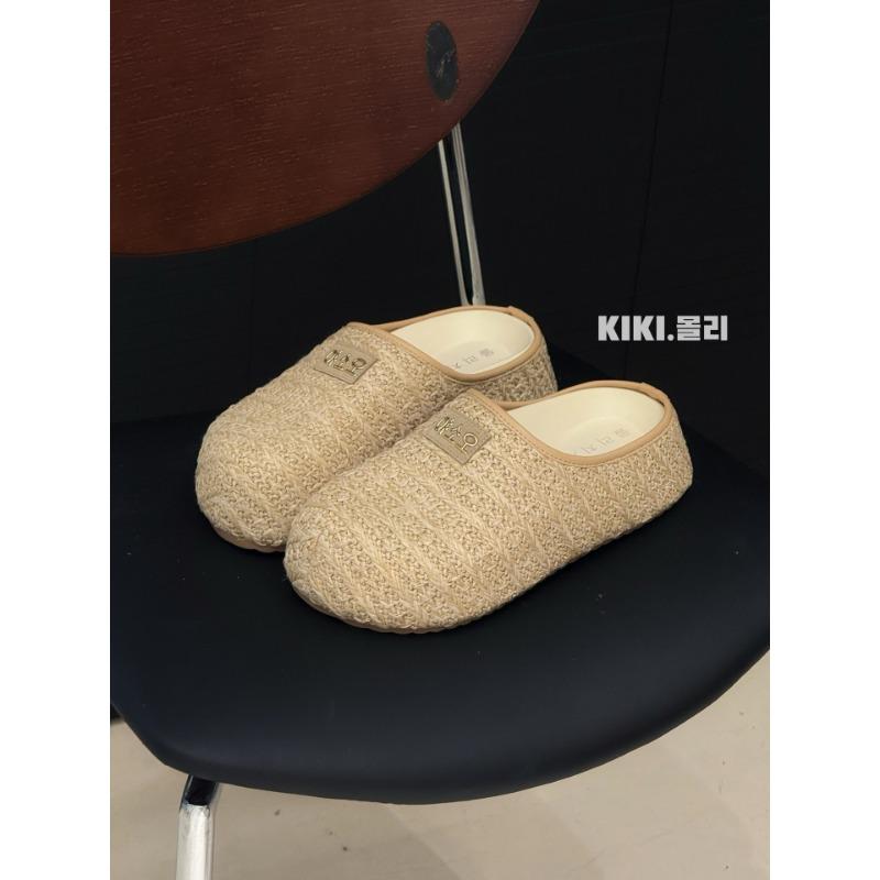 

Summer design new retro style lazy high-end sandals platform cool slippers women 39