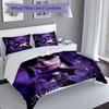 3pcs Custom Name Wednesday Addams Bedding Set,Includes 1 Duvet Cover and 2 Pillowcases,All-season Bedroom Decor