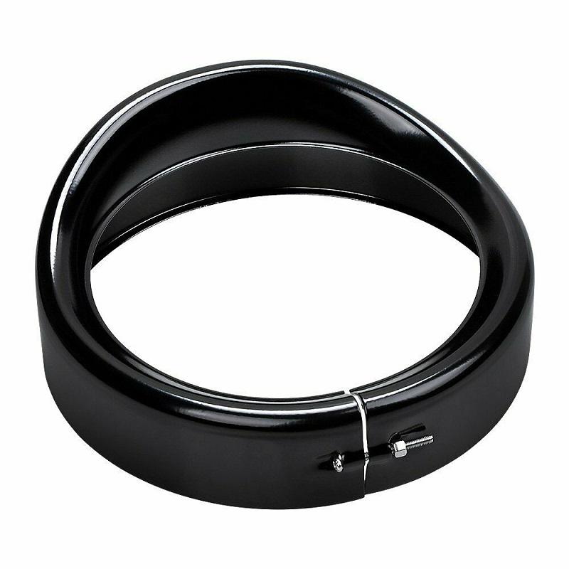 7 Inch Chrome Headlight Trim Ring Bezel Motorcycle Headlamp Decor Cover Accessories for Harley Touring Street Glide 1983-2013