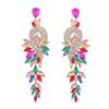 Fashion Design Style Geometric Leaf-shaped Earrings for Women