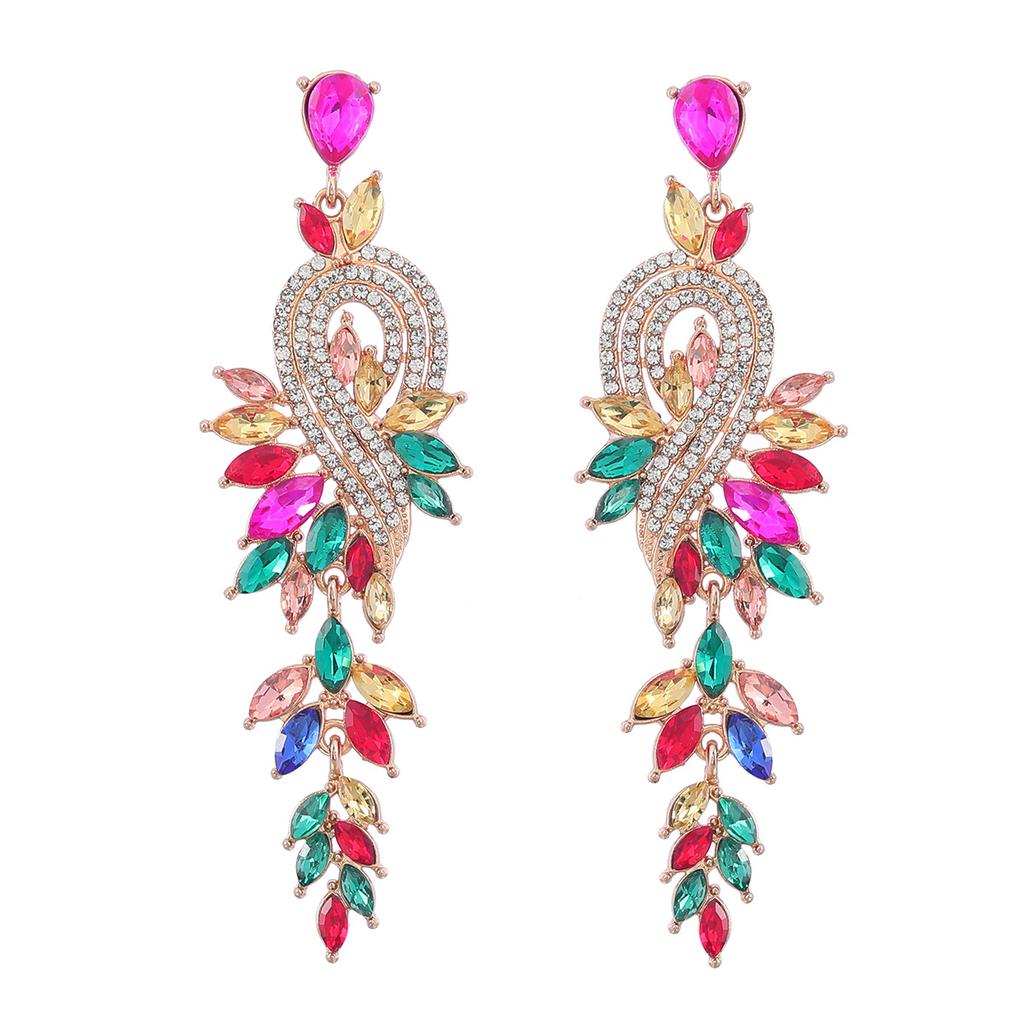 Fashion Design Style Geometric Leaf-shaped Earrings for Women