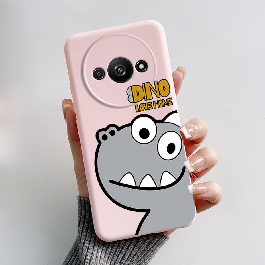 For Funda Redmi A3 Case Redmi A3 2024 Back Cover Stylish Painted Soft Silicone Phone Case for Xiaomi Redmi A3 A 3 RedmiA3 Bumper