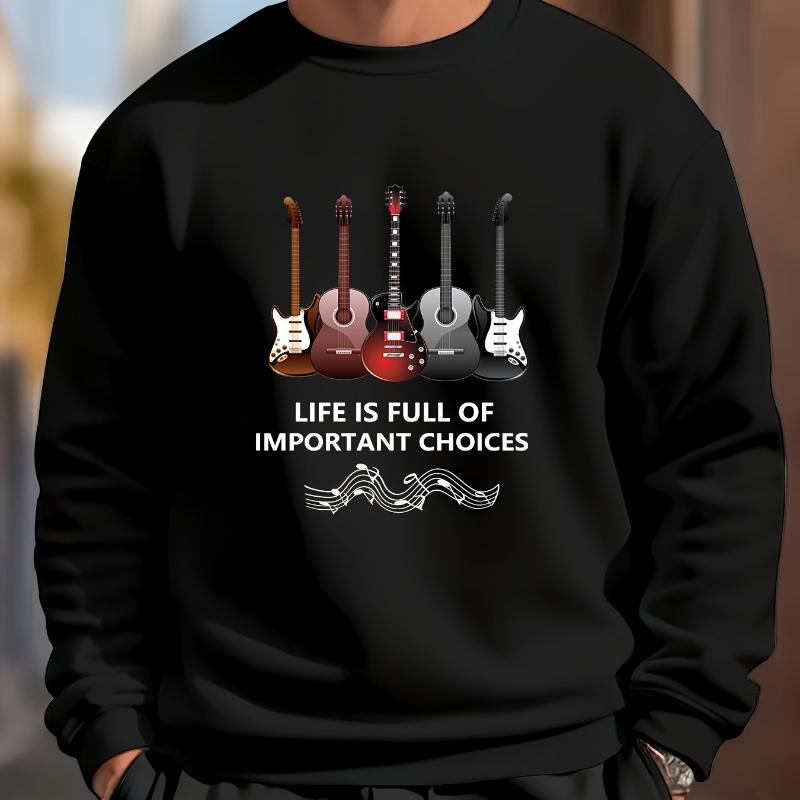 

Мужской свитшот с круглым вырезом, на флисовой подкладке и стильный, идеально подходит для зимних путешествий XXL чёрный