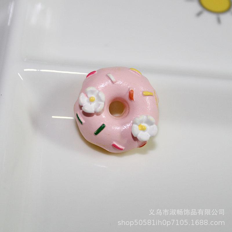 Cartoon Donut Trendy Handpainted Resin Material Summer 2021 Collection