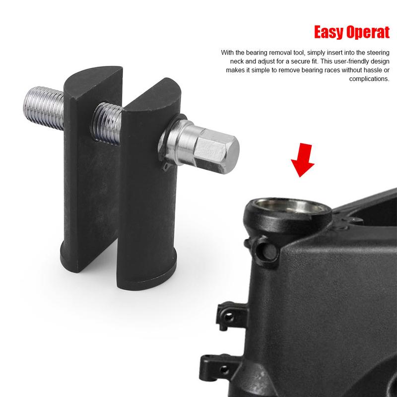 Motorcycle Steering Wheel Neck Bearing Race Puller Removing Tool For 1‑1/8in To 2‑5/8in inner diameter ID Removal Remover