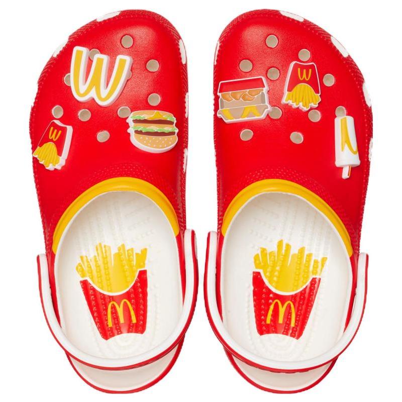 McDonald's x Crocs Classic Clog EVA Non-slip and Abrasion Resistant Hole Shoes Unisex Red