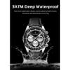 POEDAGAR Fashion Men's Watches High Quality Luminous Waterproof Male Wristwatch Leather Chronograph Date Sports Quartz Clock