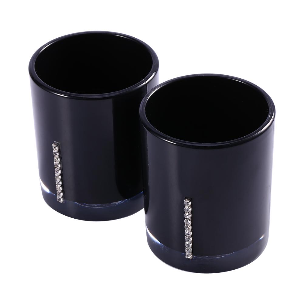 5-teiliges Set Acryl Badezimmerzubehör Badbecher Flasche Zahnbürstenhalter Seifenschale