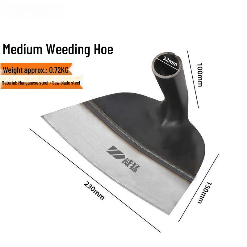 Efficient Weeding Hoe & Soil Digger - Welded, Wide, Durable Garden Tool