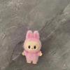 10pcs Mini Cute Labubu Doll Flocking Vinyl Kawaii Doll Pendant Accessories Ornament Desktop Decoration Collect Toy Children Gift
