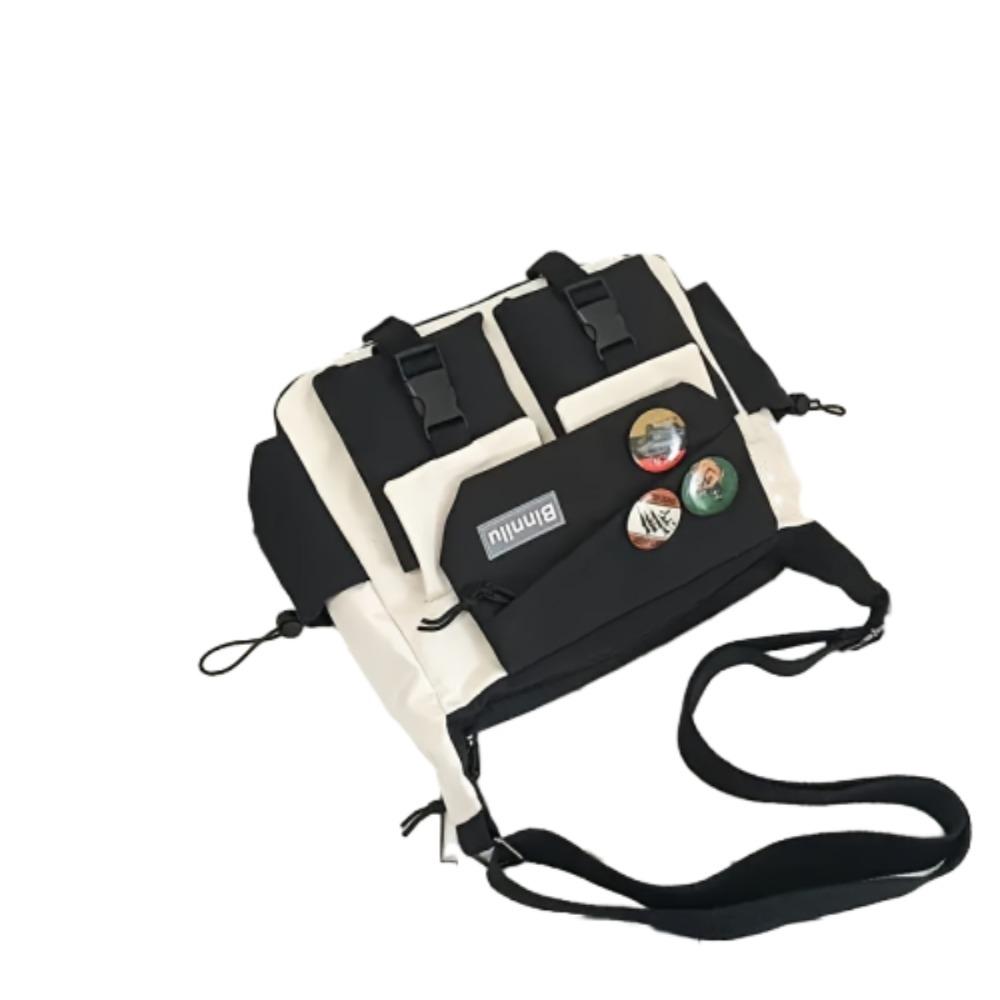 Japanese Style Men Crossbody Bag Large Capacity Casual Messenger Bag Nylon Postman Bag  Boys