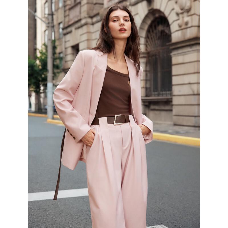 ELLE French Style Straight Shoulder Blazer for Women