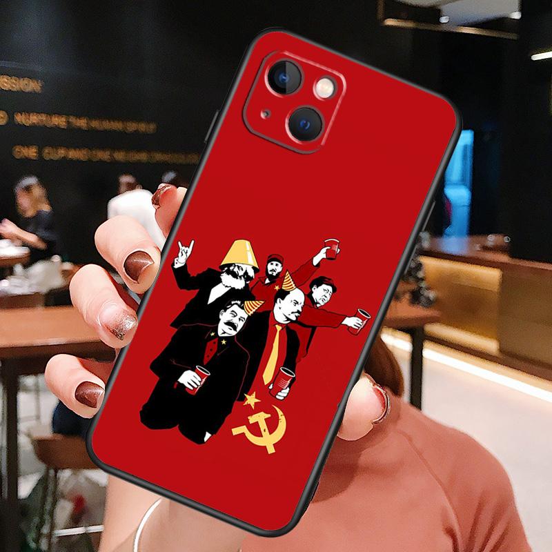 Stalin Soviet Phone Case For iPhone 16 Pro Max 15 13 12 11 14 Pro Max Plus 12 13 Mini XR 16e Funda Cover