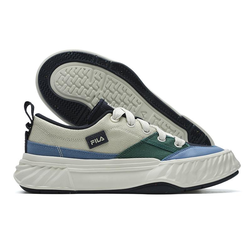 New FILA Fosso Chuanxing Shoes Low Top Canvas Shoes Men's Brown Green F12M422304FAS