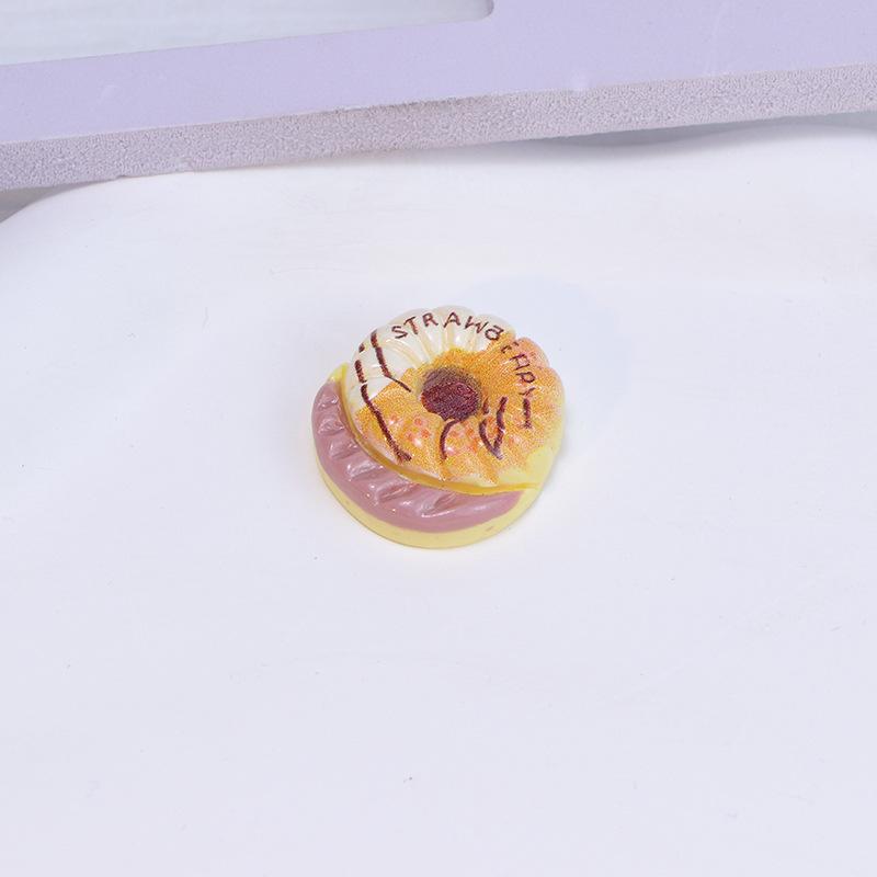 Miniature Food Toys: Resin Bread & Donut Fridge Magnets and Hair Clips