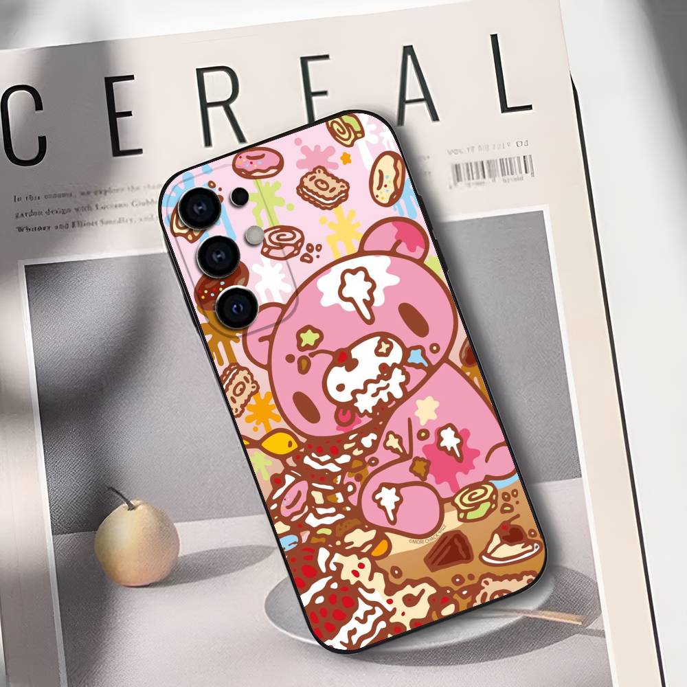 Japan T-Tokidokis Phone Case For Samsung S25,S24,S21,S22,S23,S30,Ultra,S20,Plus,Soft Silicone Black Cover