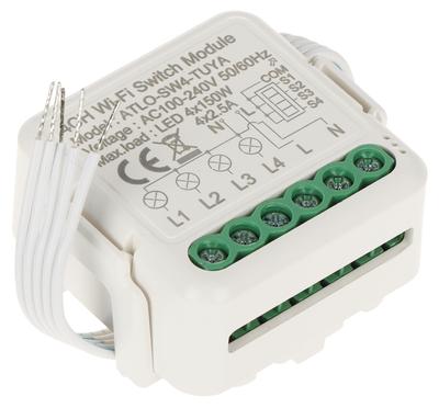 Atlo-Sw4-Tuya Wi-Fi Quadruple Intelligent LED Lighting Controller, Tuya Smart